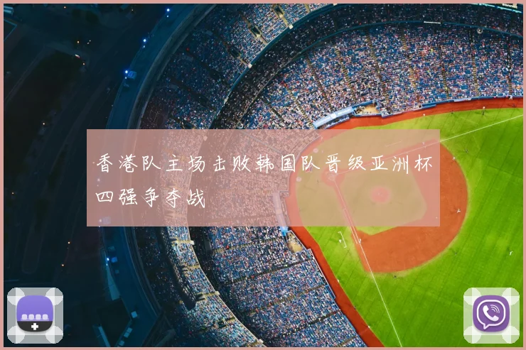 香港队主场击败韩国队晋级亚洲杯四强争夺战