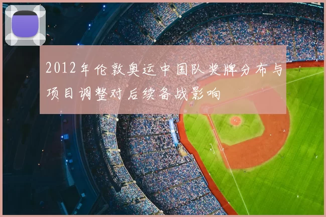 2012年伦敦奥运中国队奖牌分布与项目调整对后续备战影响